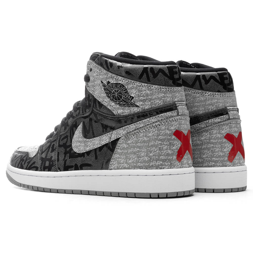 Air Jordan 1 Hi OG "Rebellionaire" - Black/White/Particle Grey