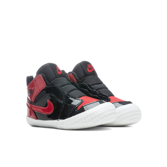 Air Jordan 1 Infant 'Patent Bred' - Black/Varsity Red