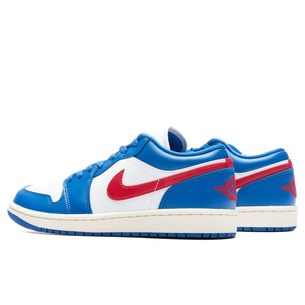 Women's Air Jordan 1 Low - Sport Blue/Gym Red/White