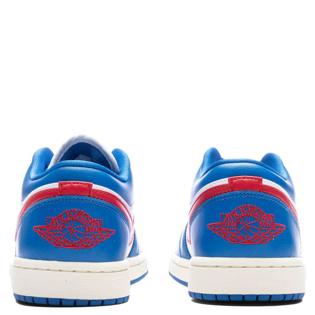 Women's Air Jordan 1 Low - Sport Blue/Gym Red/White