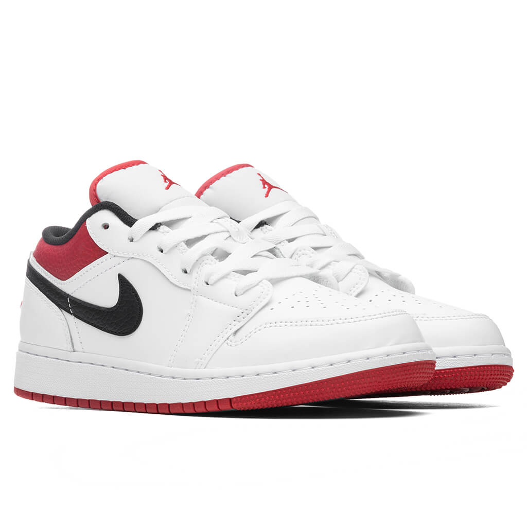 Air Jordan 1 Low (GS) - White/Gym Red