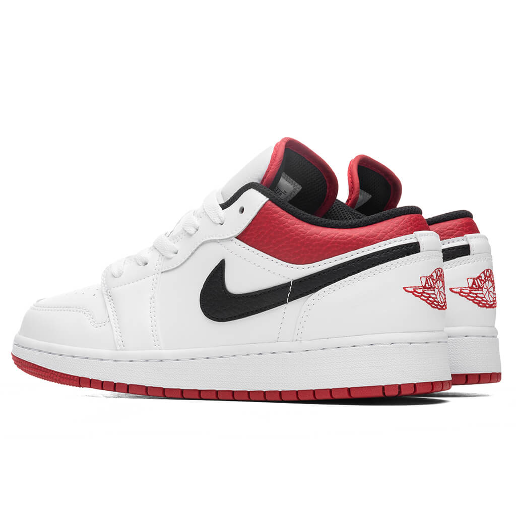 Air Jordan 1 Low (GS) - White/Gym Red