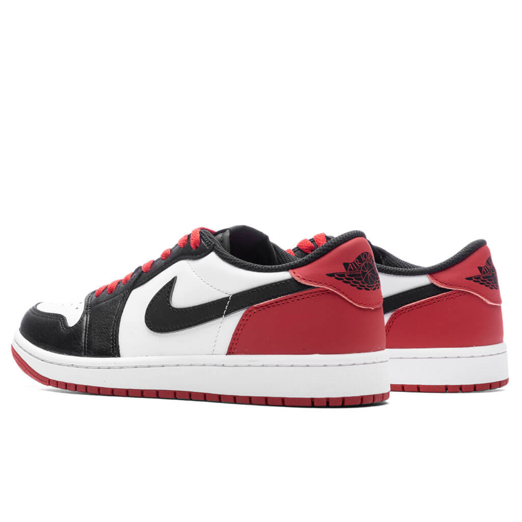 Air Jordan 1 Low OG 'Black Toe' - White/Black/Varsity Red