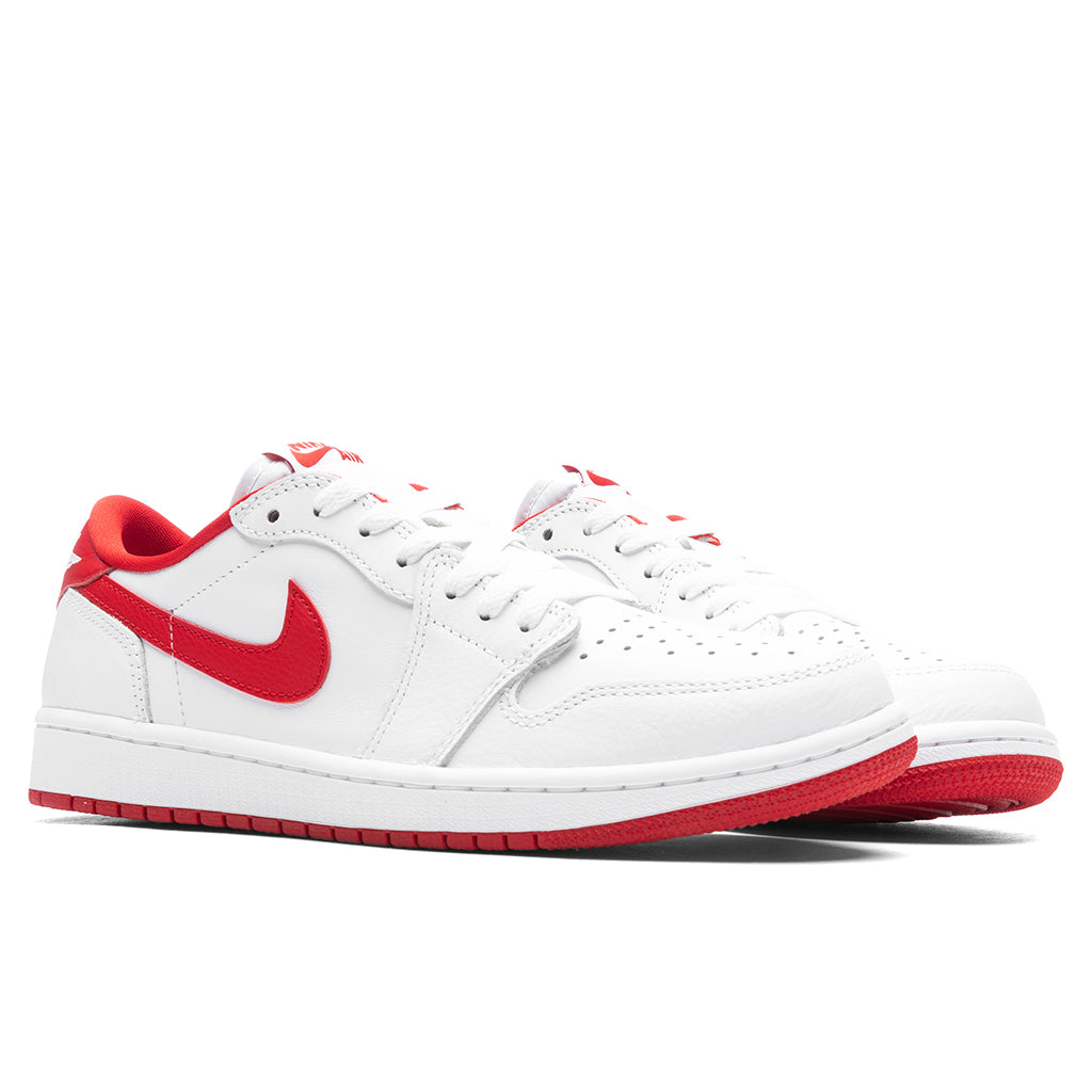 Air Jordan 1 Low OG 'University Red' - White/University Red/White