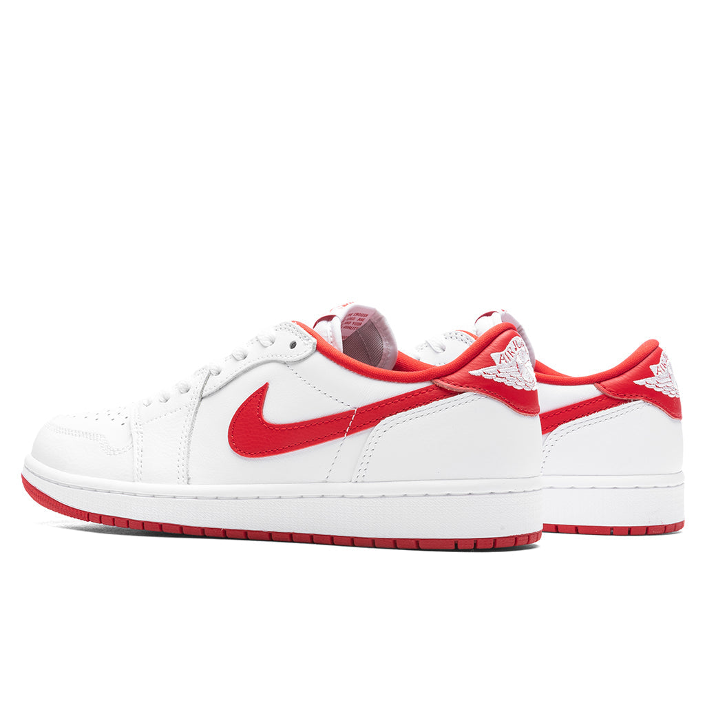 Air Jordan 1 Low OG 'University Red' - White/University Red/White