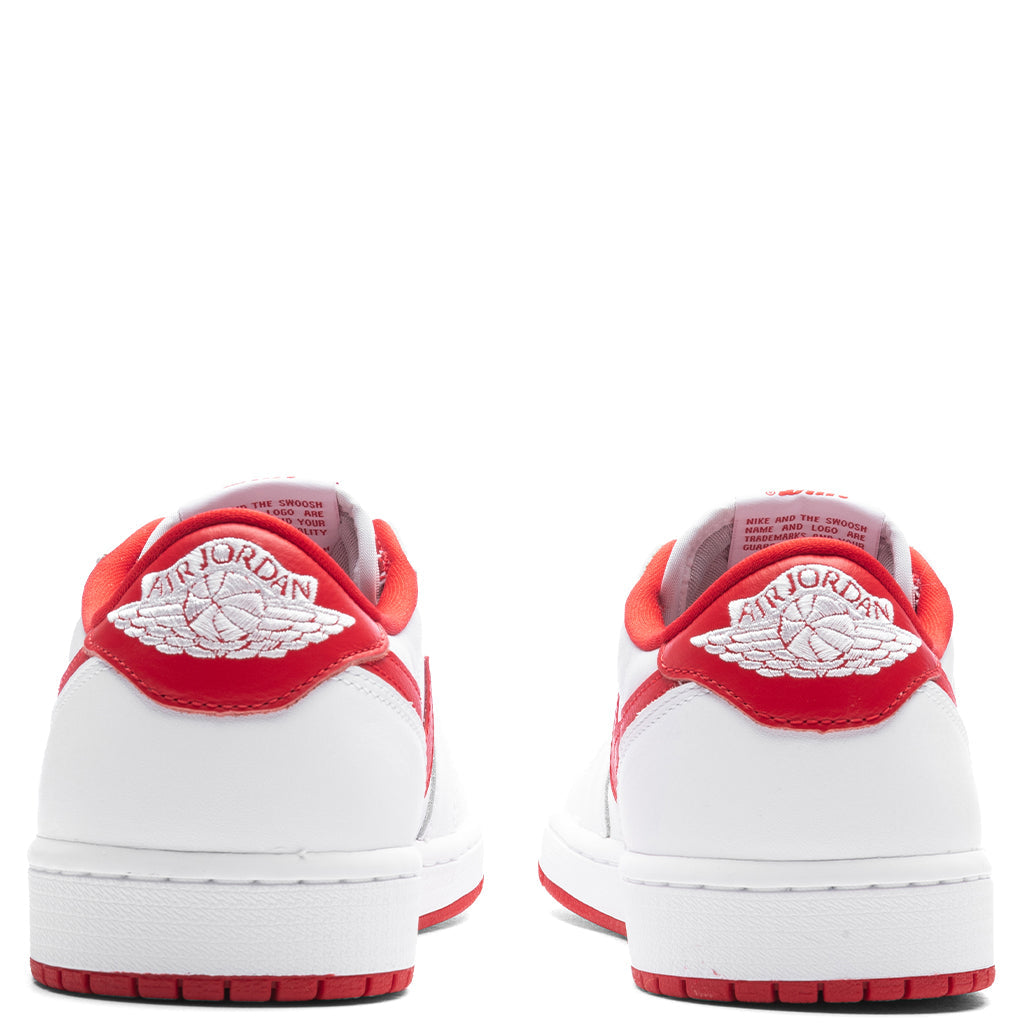 Air Jordan 1 Low OG 'University Red' - White/University Red/White