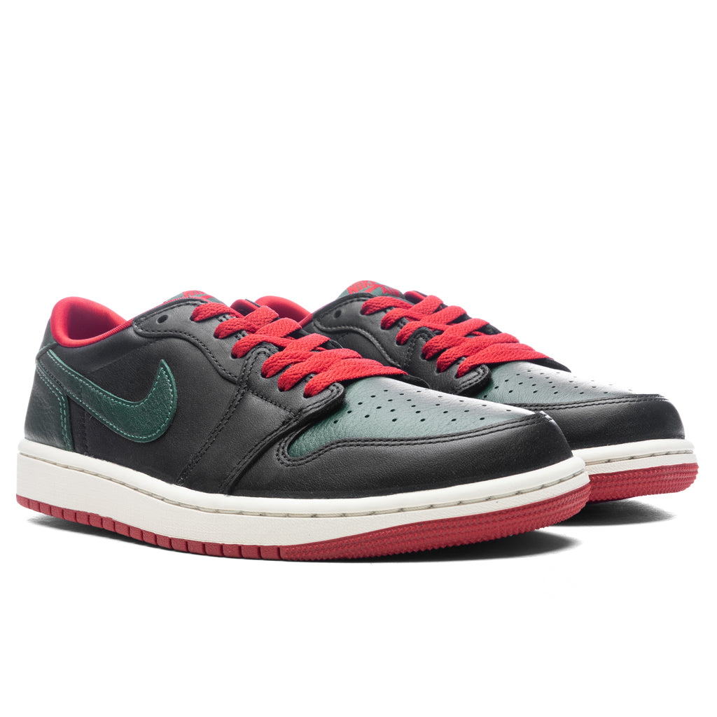 Women's Air Jordan 1 Low OG - Black/Gorge Green/Varsity Red