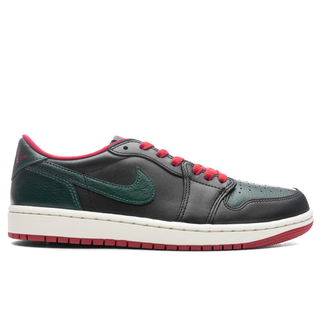 Women's Air Jordan 1 Low OG - Black/Gorge Green/Varsity Red