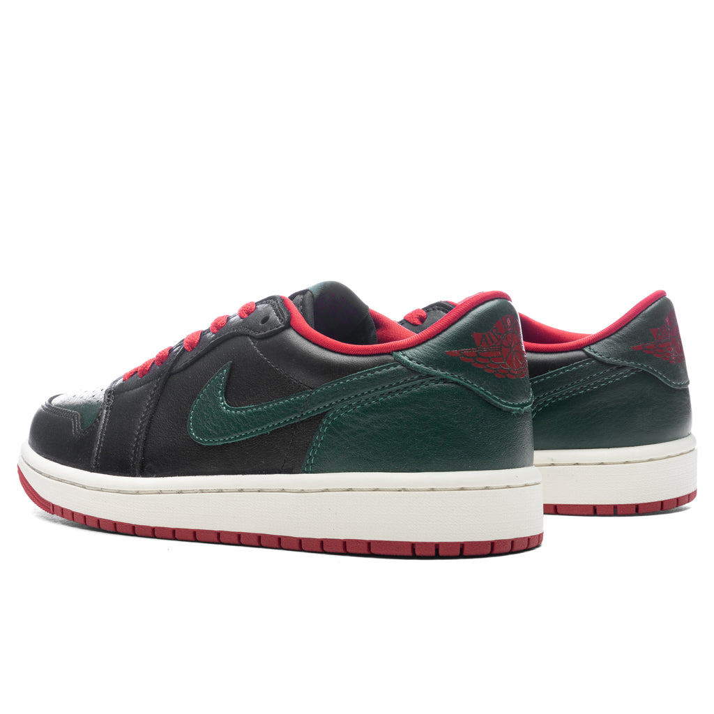 Women's Air Jordan 1 Low OG - Black/Gorge Green/Varsity Red