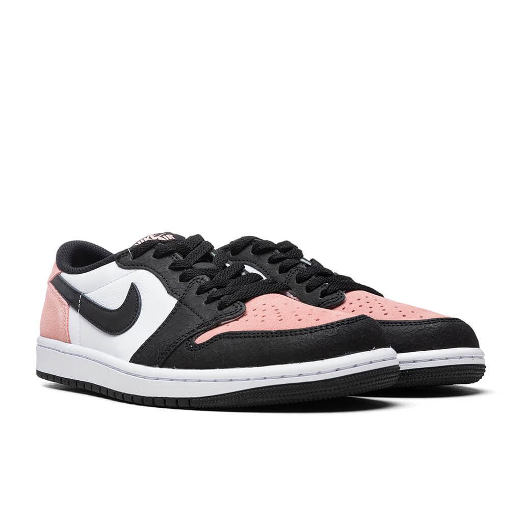 Air Jordan 1 Low OG (GS) - Black/Bleached Coral/White