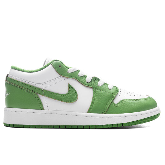 Air Jordan 1 Low SE (GS) - White/Chlorophyll/Lightening
