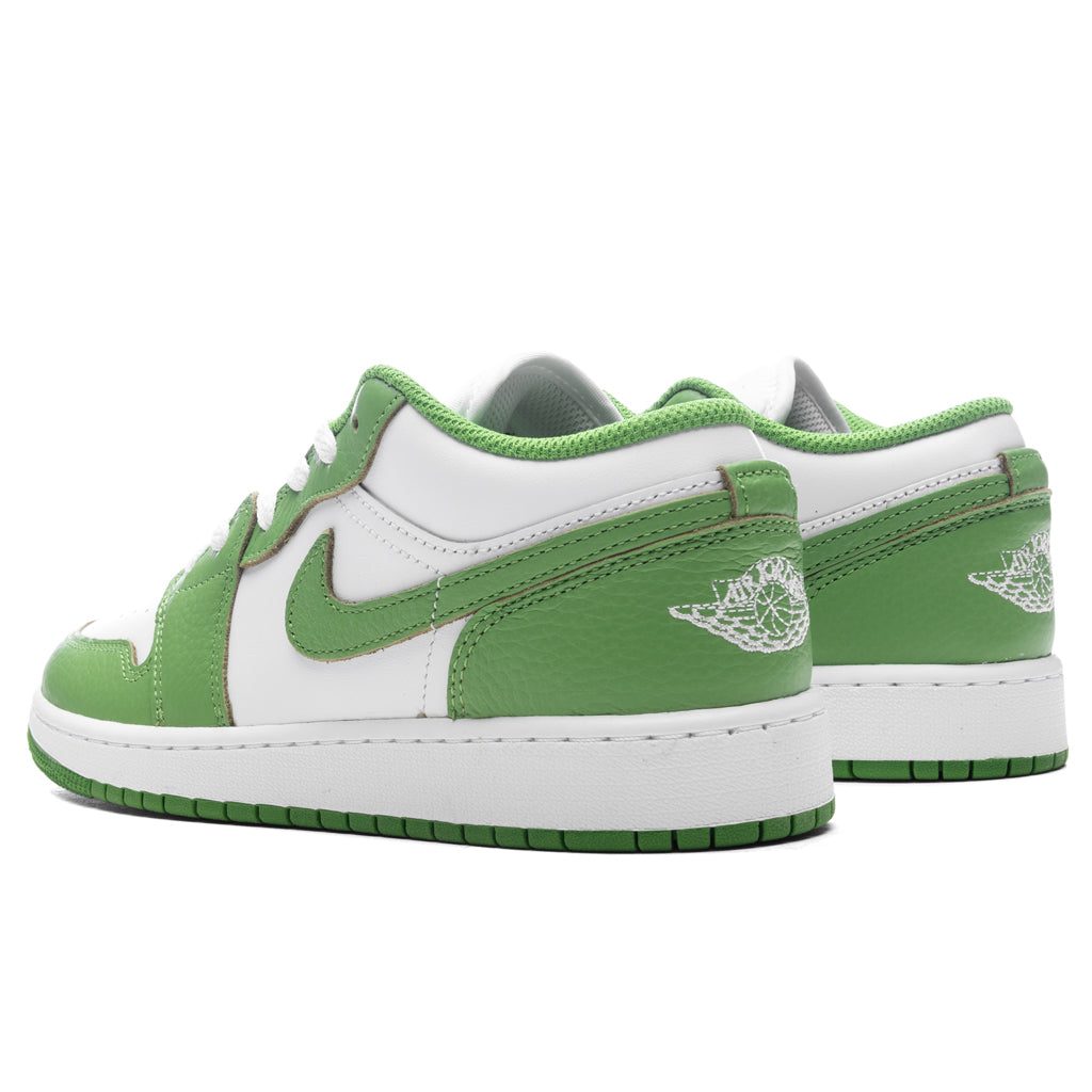 Air Jordan 1 Low SE (GS) - White/Chlorophyll/Lightening