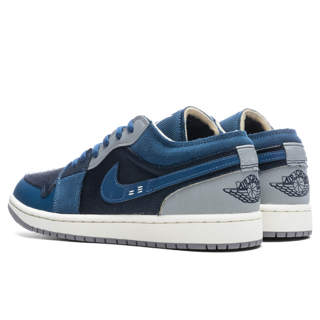 Air Jordan 1 Low SE Craft - Obsidian/Ashen Slate/French Blue/Sail