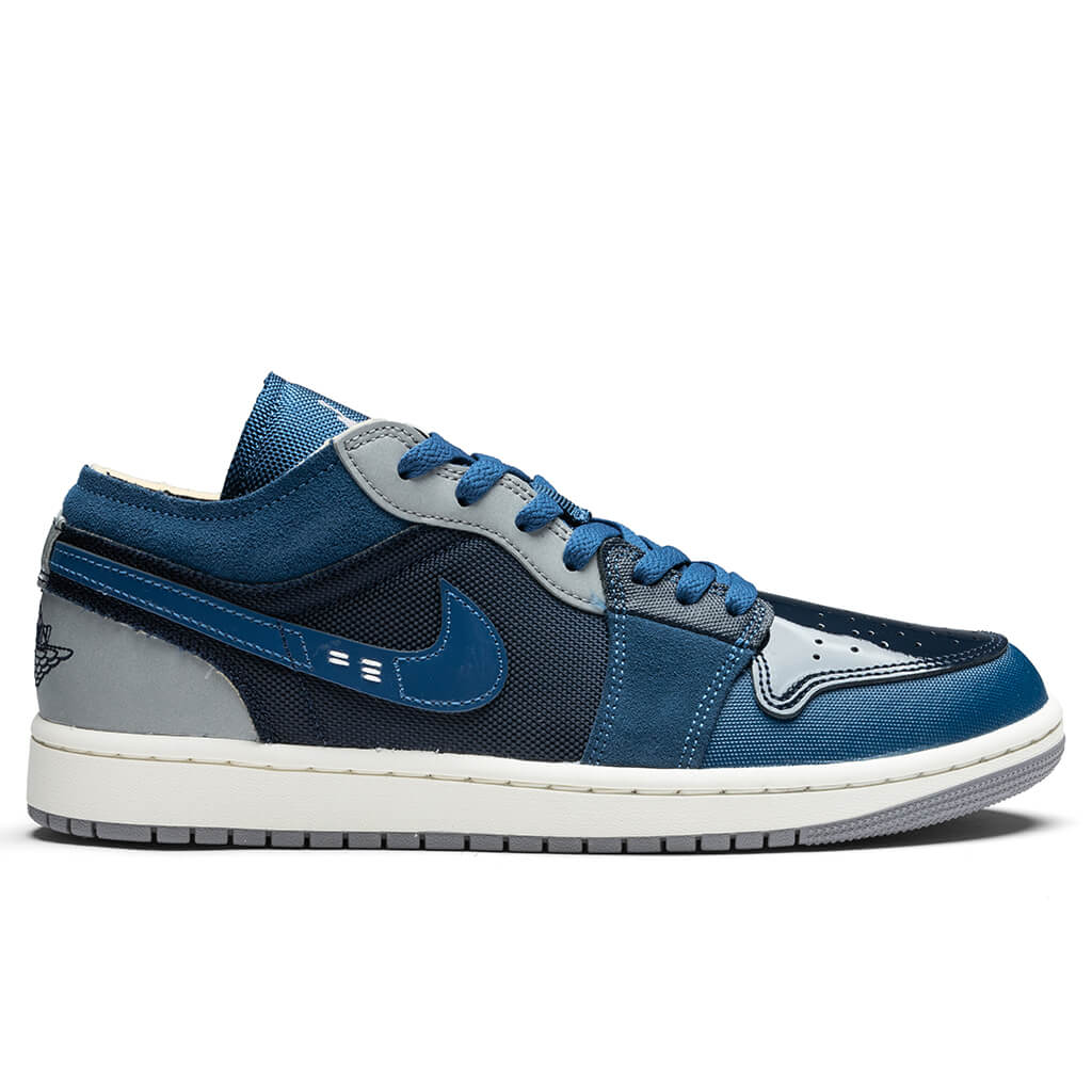 Air Jordan 1 Low SE Craft - Obsidian/Ashen Slate/French Blue/Sail