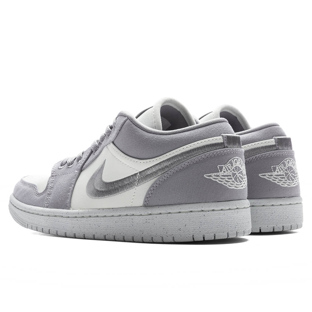 Women's Air Jordan 1 Low SE - Light Steel Grey/Sail/White