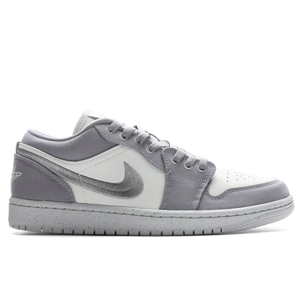 Women's Air Jordan 1 Low SE - Light Steel Grey/Sail/White