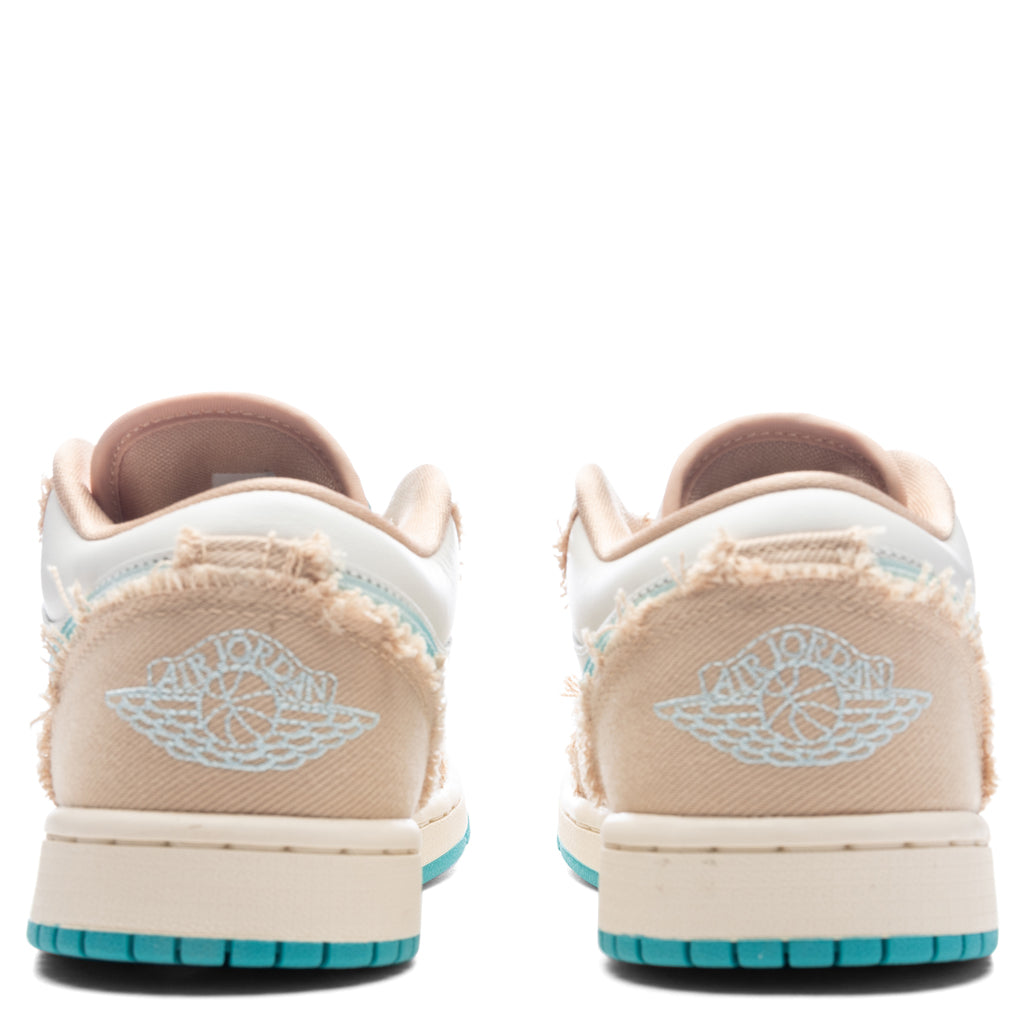 Women's Air Jordan 1 Low 'Beachside' - Sesame/Dusty Cactus/Glacier Blue