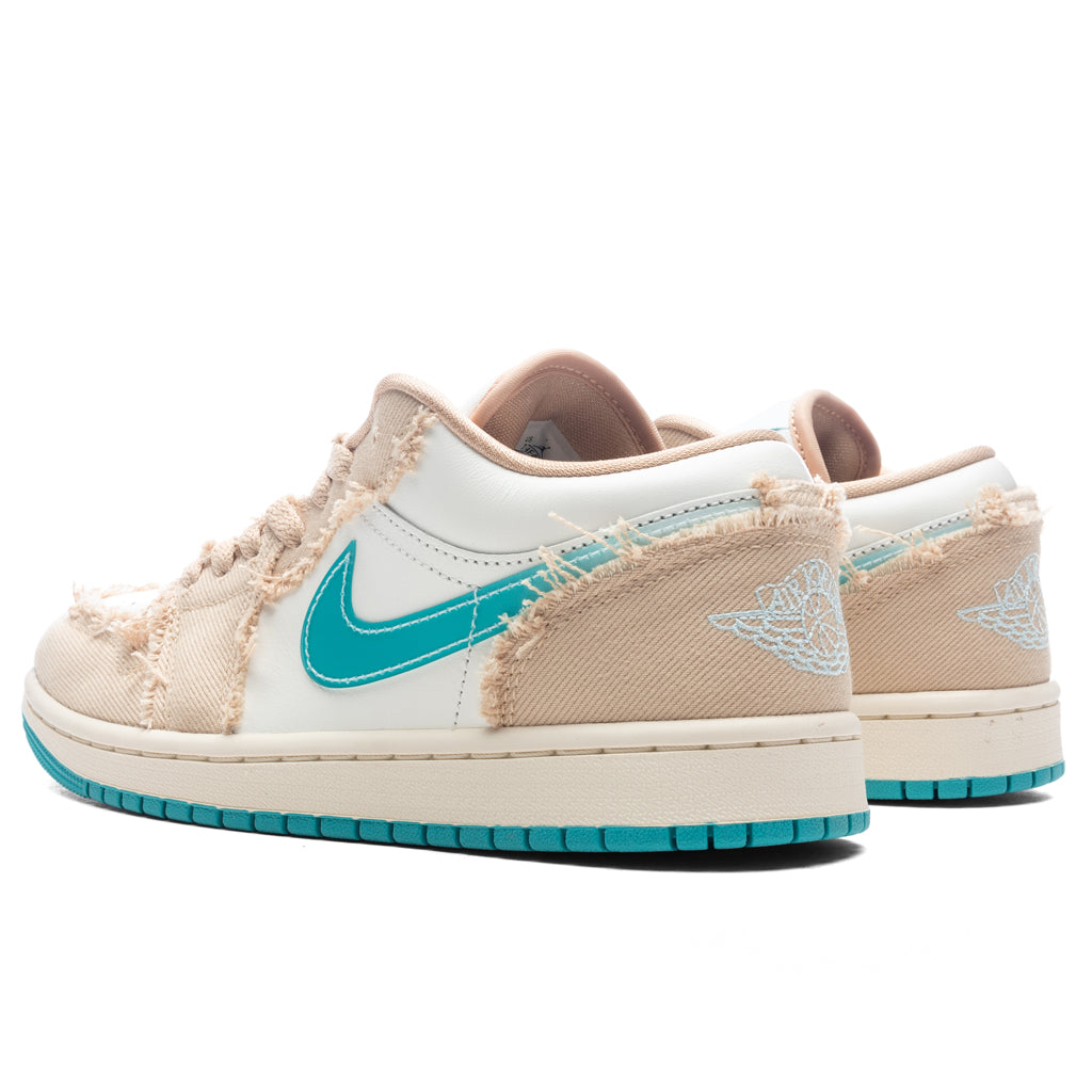 Women's Air Jordan 1 Low 'Beachside' - Sesame/Dusty Cactus/Glacier Blue