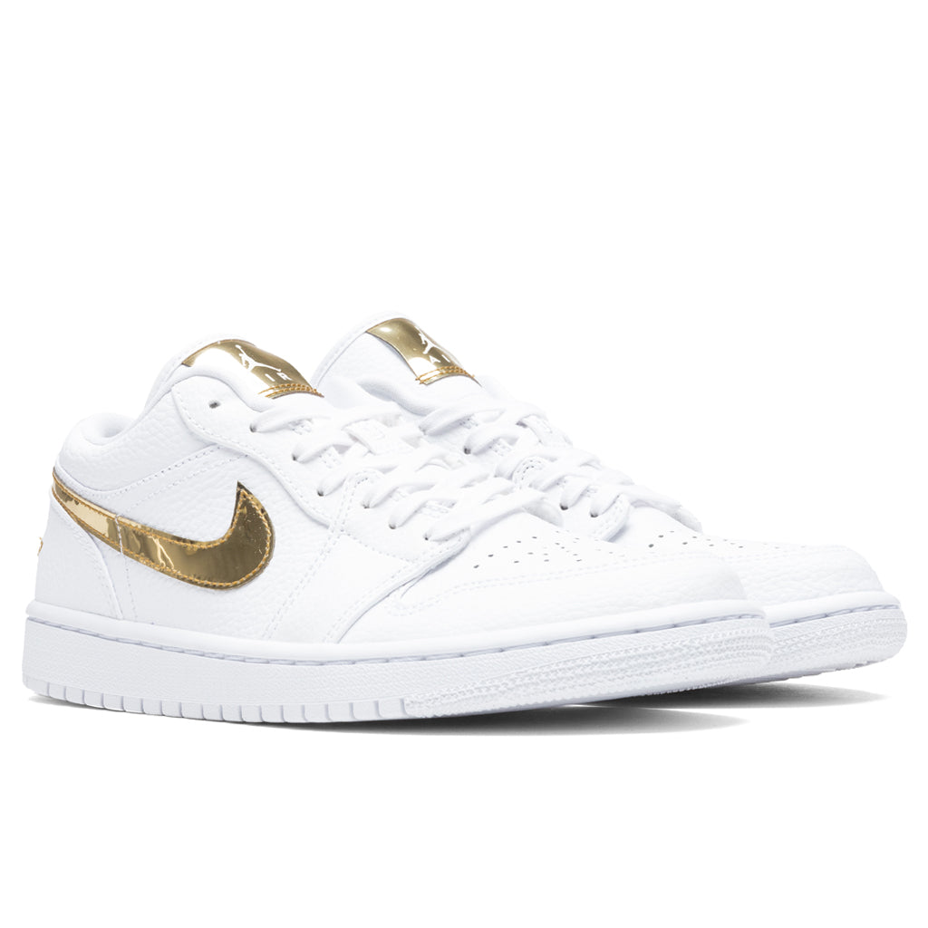 Women's Air Jordan 1 Low SE - White/Metallic Gold
