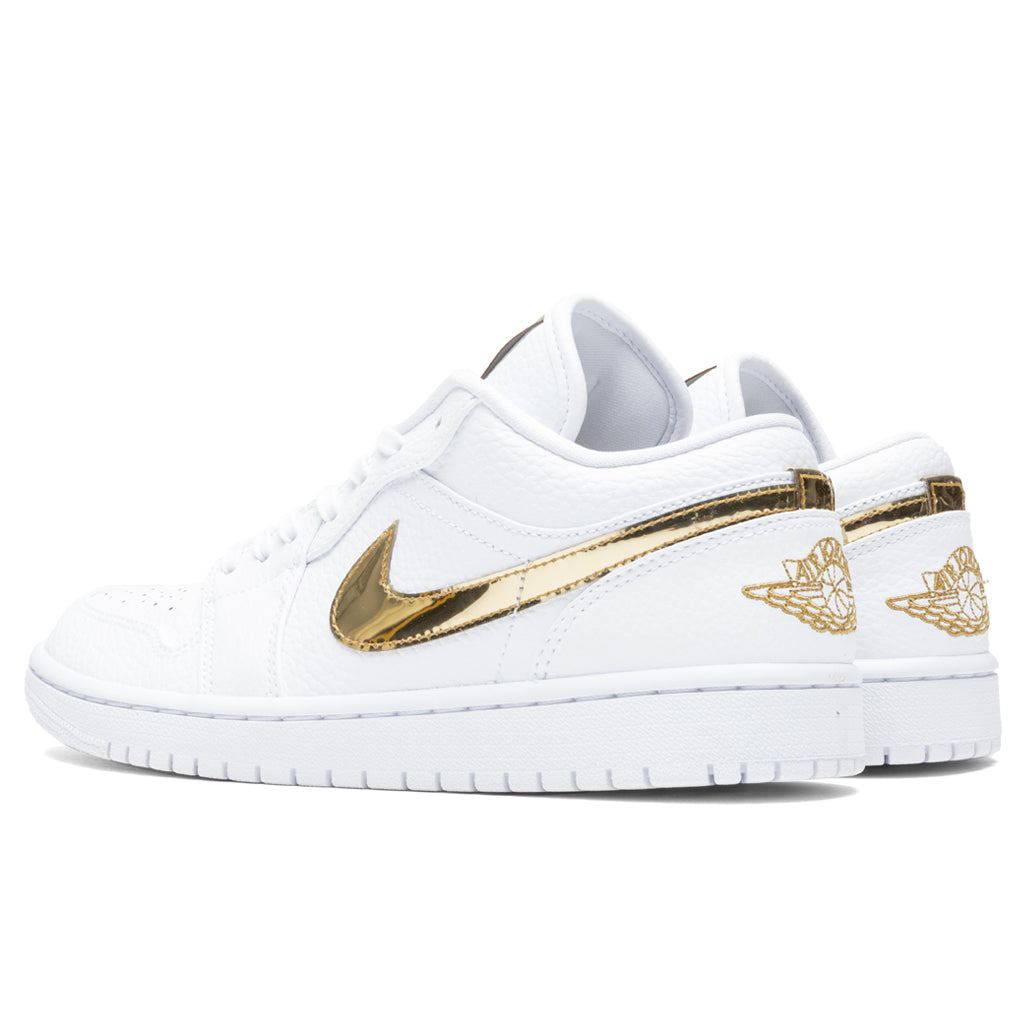Women's Air Jordan 1 Low SE - White/Metallic Gold