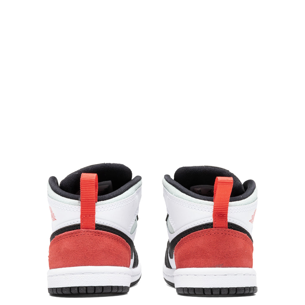 Air Jordan 1 Mid SE (TD) - White/Track Red