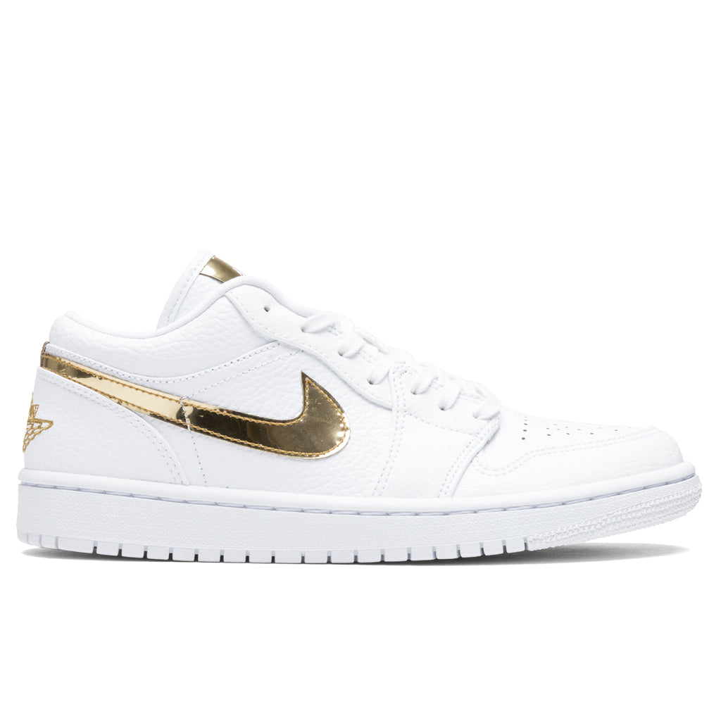 Women's Air Jordan 1 Low SE - White/Metallic Gold