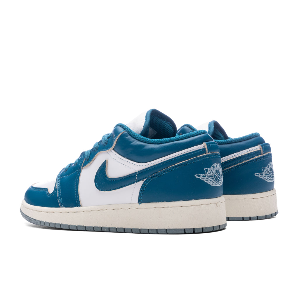 Air Jordan 1 Low SE (GS) - White/Industrial Blue/Blue Grey