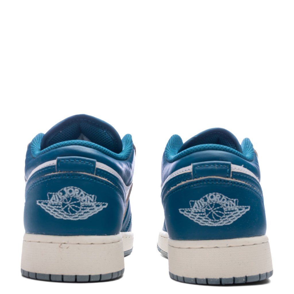 Air Jordan 1 Low SE (GS) - White/Industrial Blue/Blue Grey
