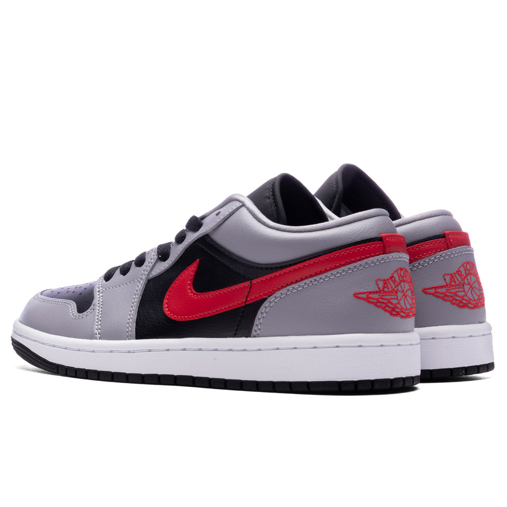 Women's Air Jordan 1 Low - Cement Grey/Fire Red/Black