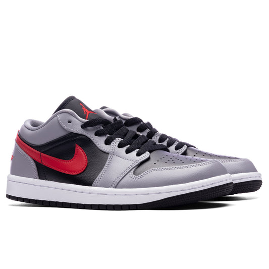 Women's Air Jordan 1 Low - Cement Grey/Fire Red/Black