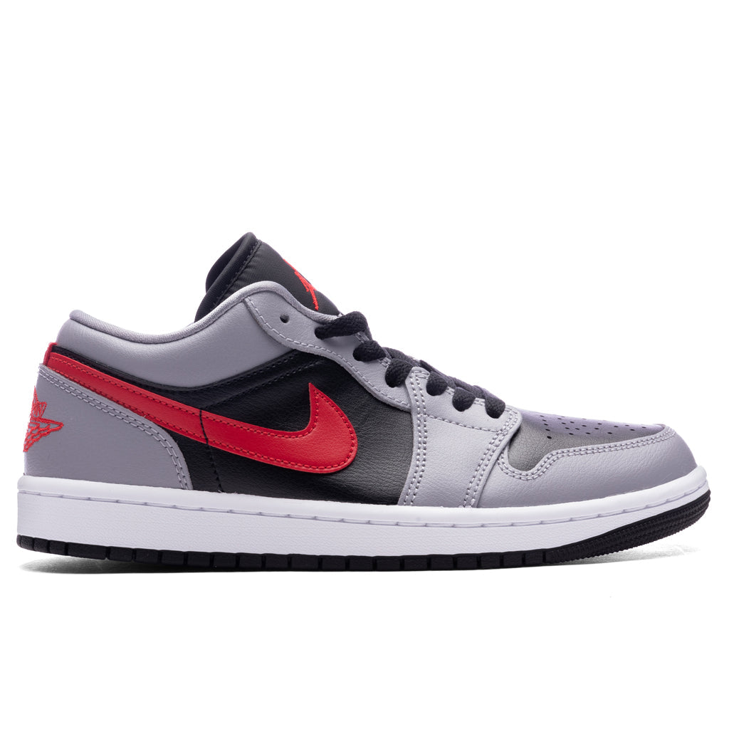 Women's Air Jordan 1 Low - Cement Grey/Fire Red/Black