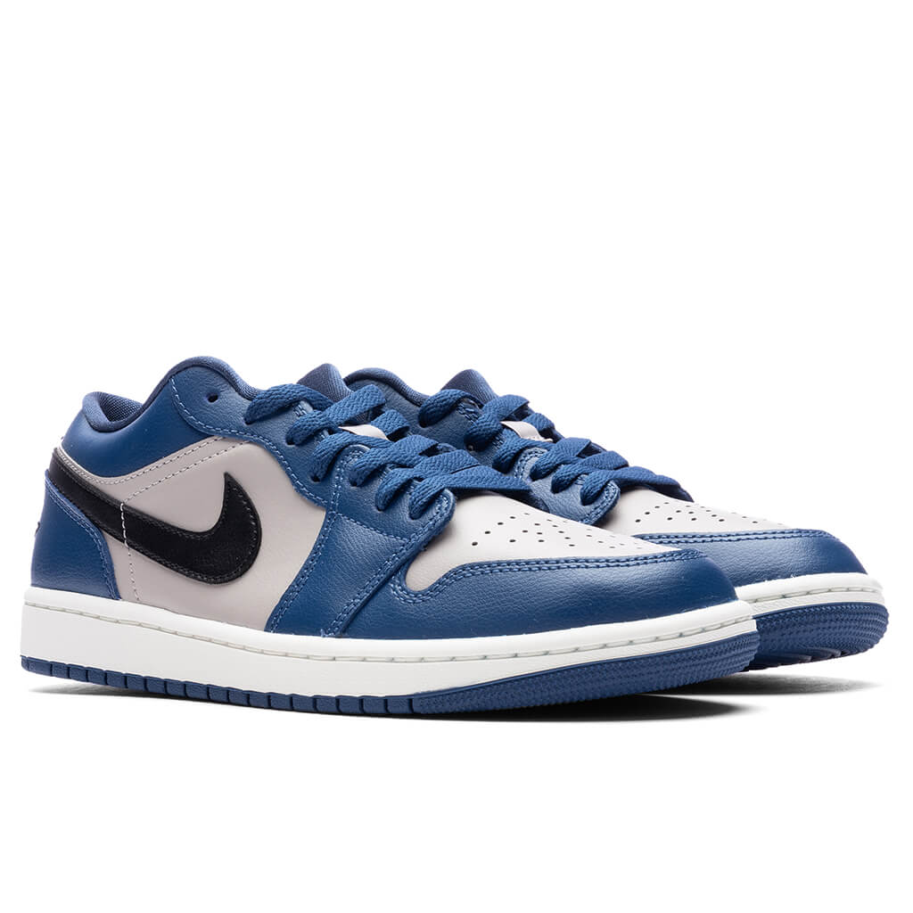 Women's Air Jordan 1 Low - French Blue/Black-College Grey/Sail