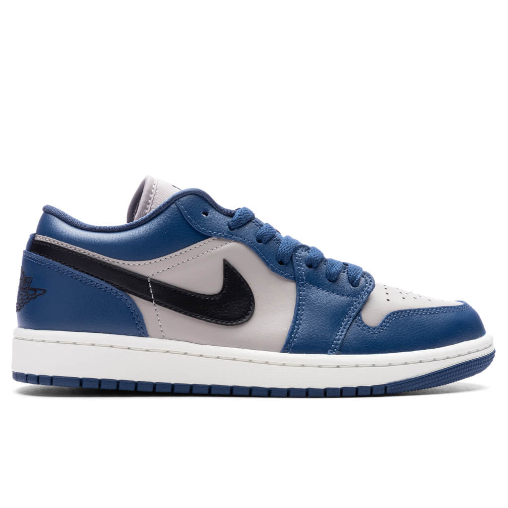 Women's Air Jordan 1 Low - French Blue/Black-College Grey/Sail