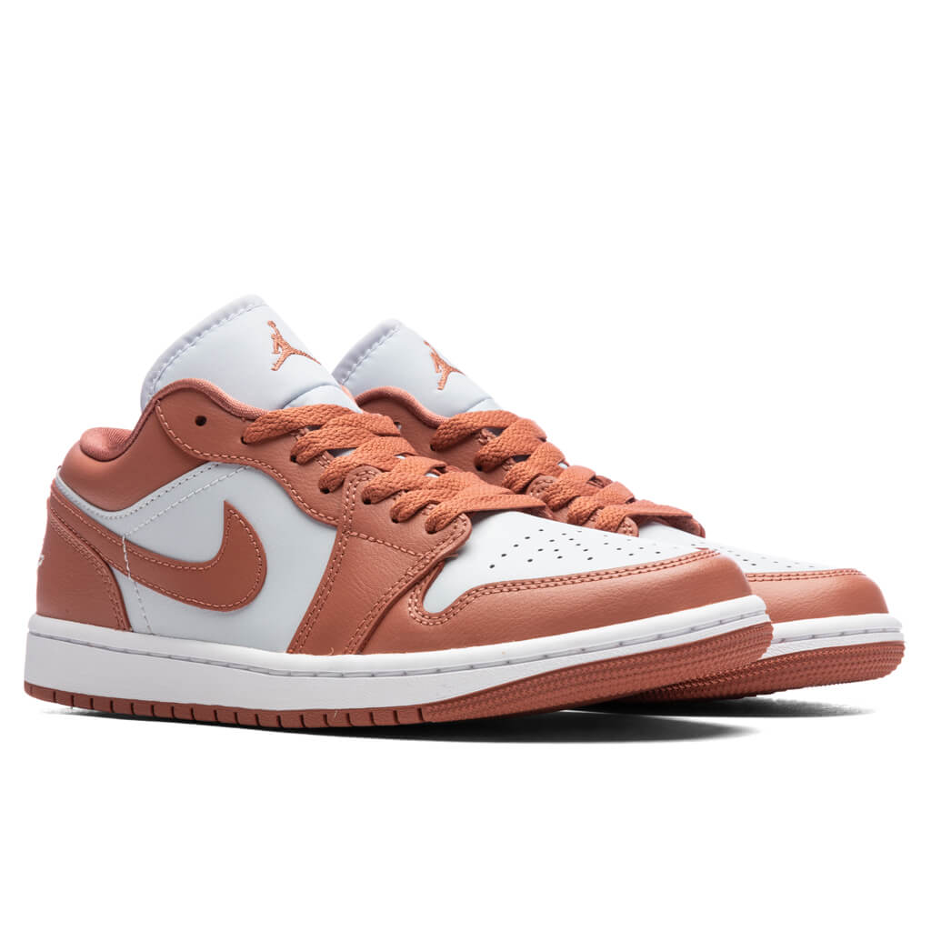 Women's Air Jordan 1 Low 'Pink Salmon' - Pure Platinum/Sky J Orange/White