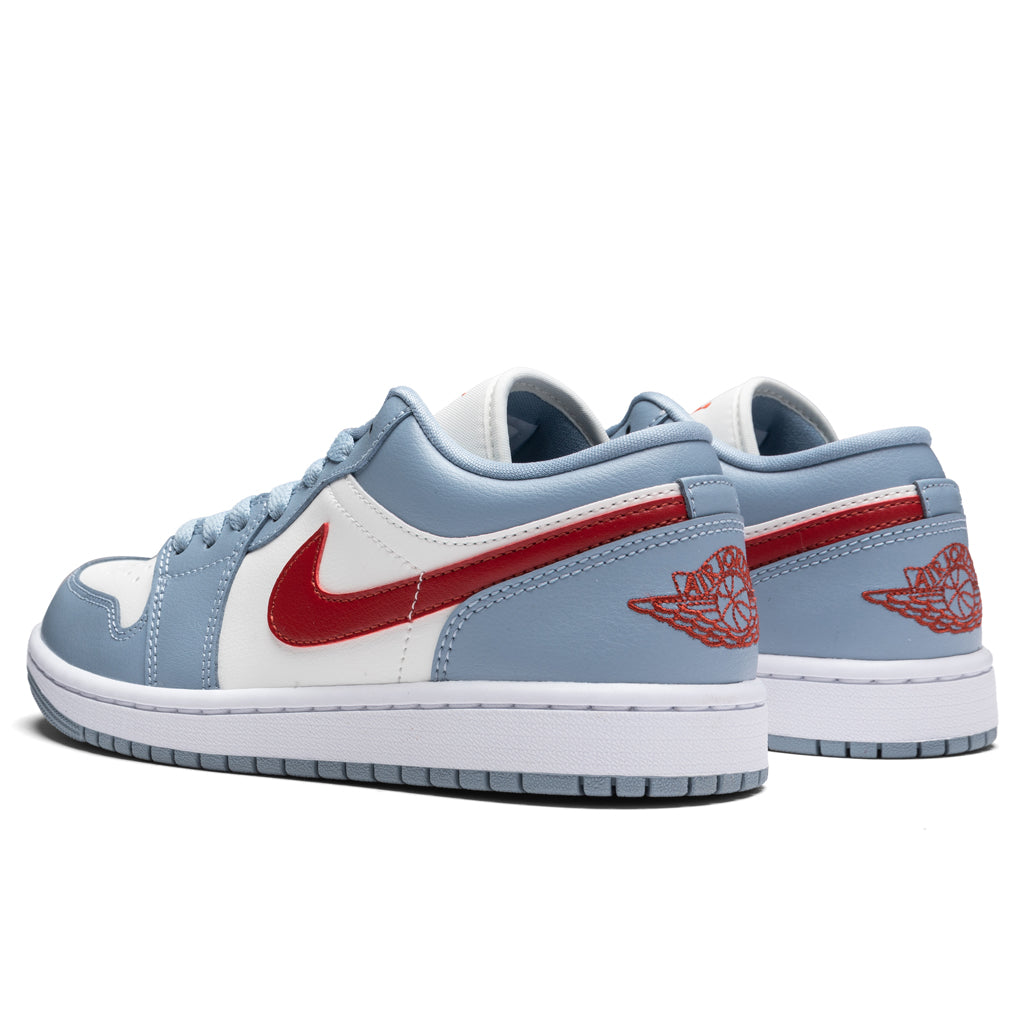Women's Air Jordan 1 Low - Sail/Dune Red/Blue Grey/White