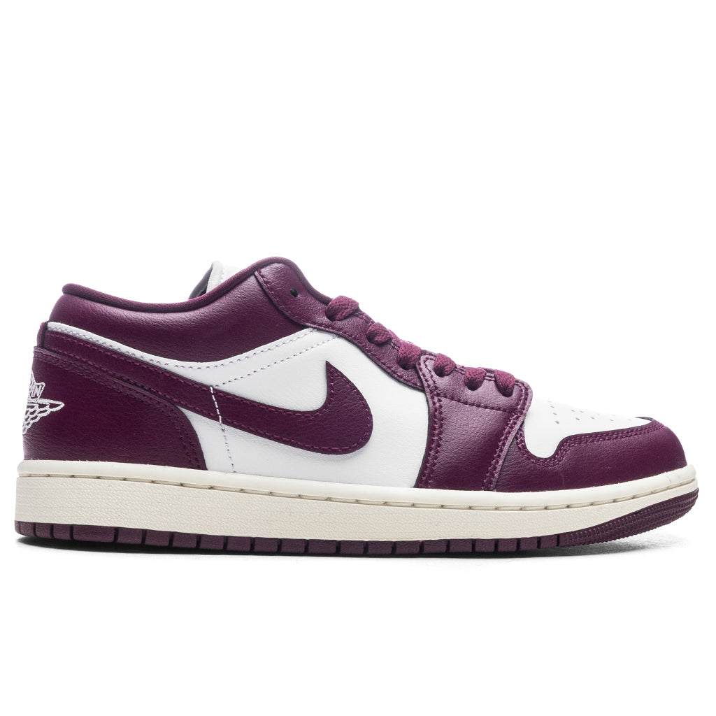 Women's Air Jordan 1 Low - White/Bordeaux/Sail