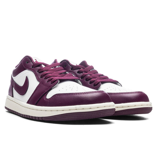 Women's Air Jordan 1 Low - White/Bordeaux/Sail