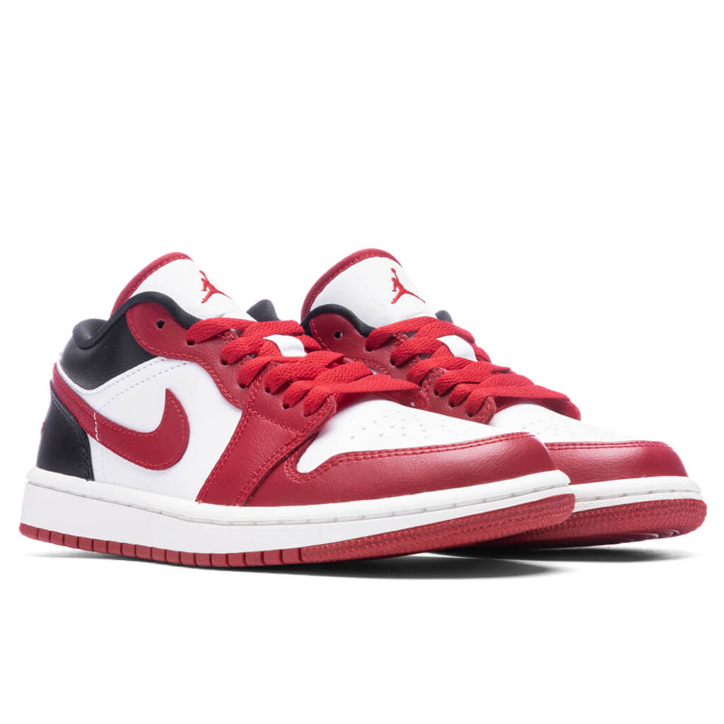 Women's Air Jordan 1 Low - White/Gym Red/Black