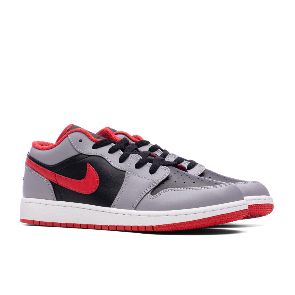 Air Jordan 1 Low (GS) - Black/Fire Red/Cement Grey/White