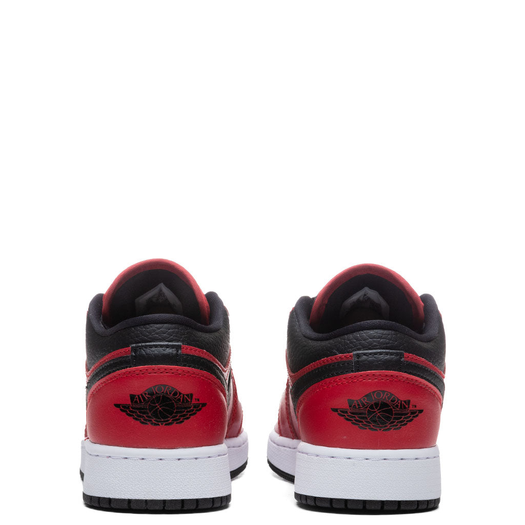 Air Jordan 1 Low (GS) "Pebbled" - Gym Red/Black/White