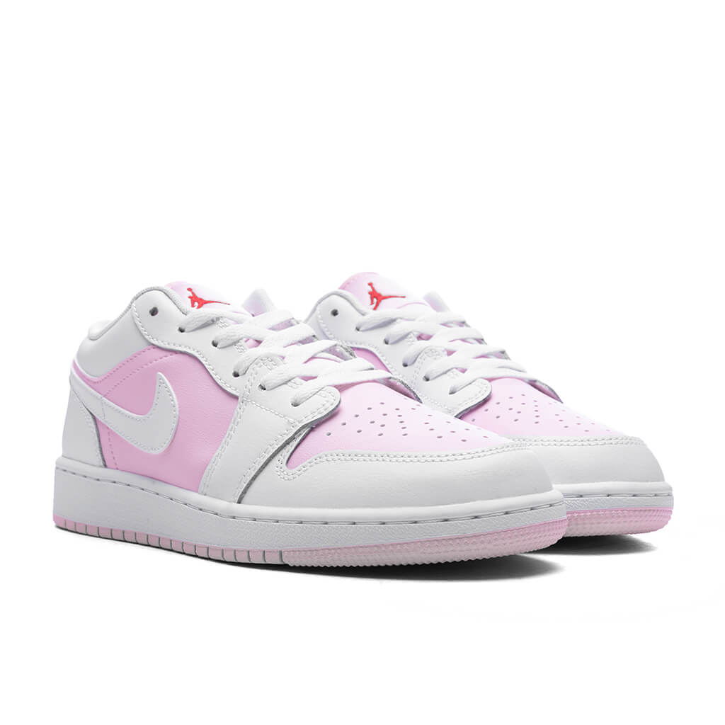 Air Jordan 1 Low (GS) - Pink Foam/White/Fire Red