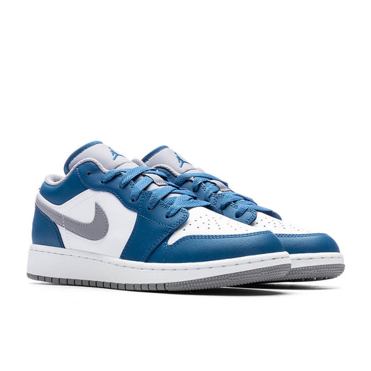 Air Jordan 1 Low (GS) - True Blue/Cement Grey/White