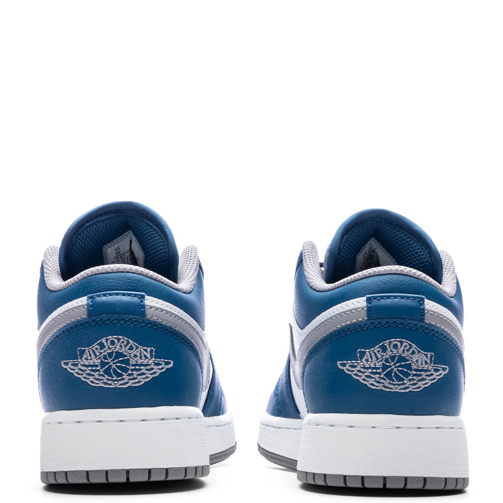 Air Jordan 1 Low (GS) - True Blue/Cement Grey/White