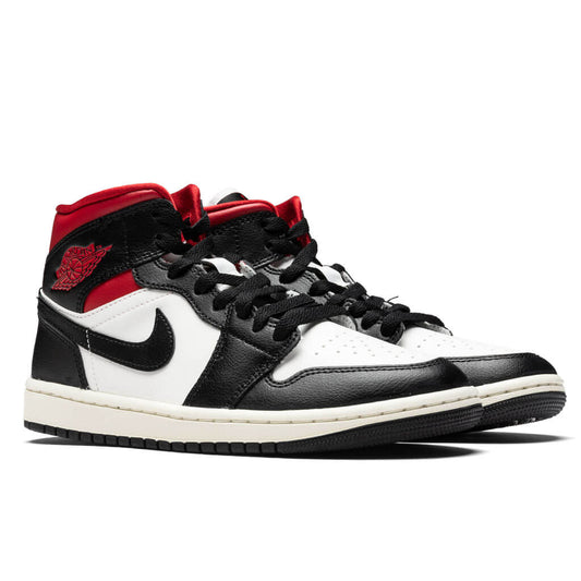 Women's Air Jordan 1 Mid - Black/Gym Red/Sail