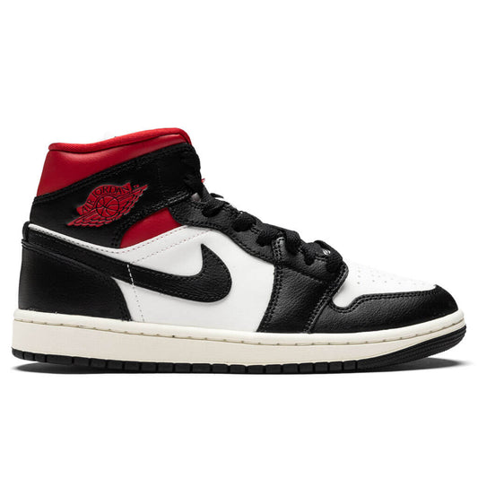 Women's Air Jordan 1 Mid - Black/Gym Red/Sail