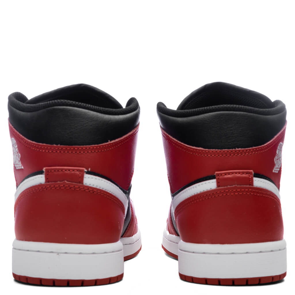 Air Jordan 1 Mid - Black/White/Gym Red