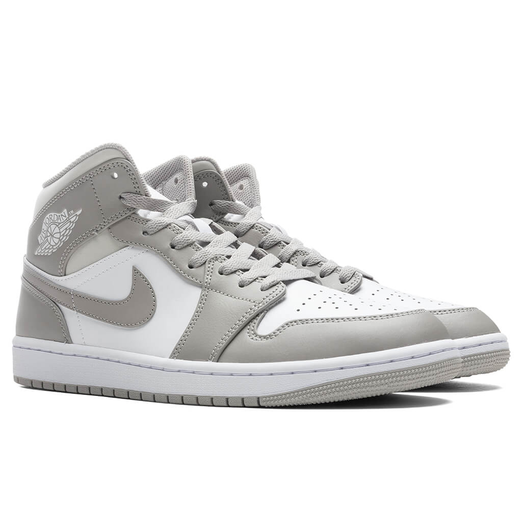 Air Jordan 1 Mid - College Grey/Light Bone/White