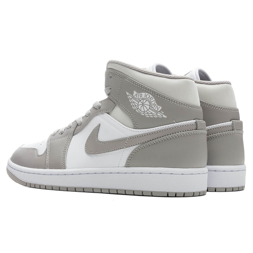 Air Jordan 1 Mid - College Grey/Light Bone/White