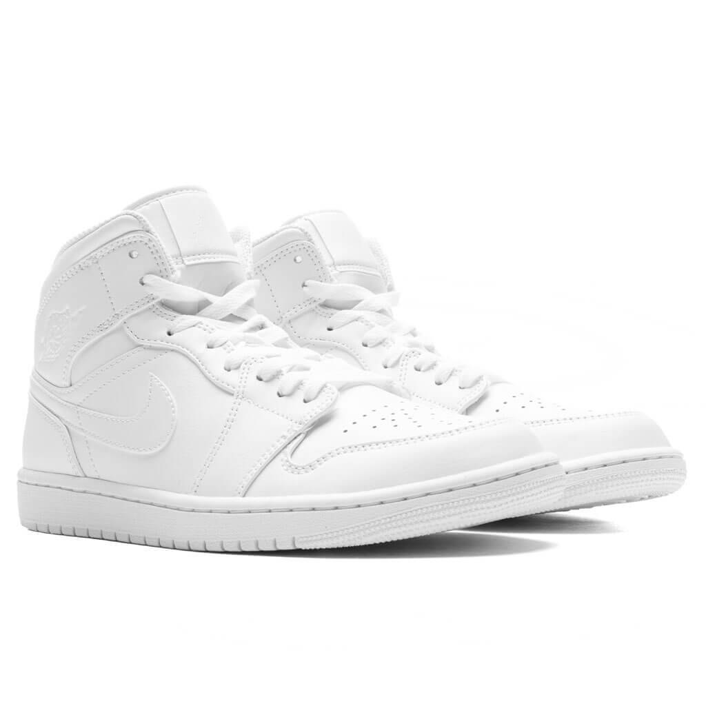 Air Jordan 1 Mid - Triple White