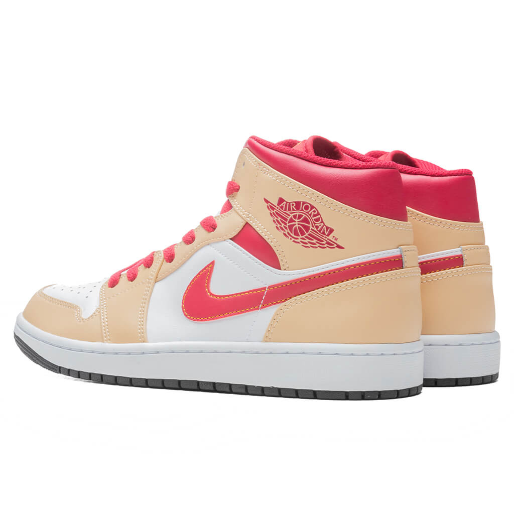Air Jordan 1 Mid - White Onyx/Light Curry/White